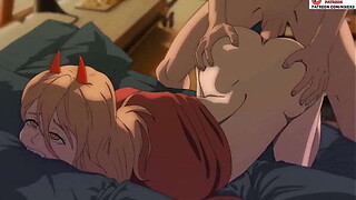 Force transando com Denji( Chainsaw Masculine Hentai))