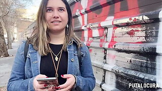 PutaLocura - Torbe entice por la calle a lalin girl cachonda Ana Naughty y se la folla