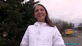 PublicAgent - young boy academy honey with taut tiny bulk experiences her inceptive massive dong in inn room
