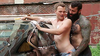 Stepson Earns His Stepdad'_s Automobile by Engulfing His Penis - Creepdad