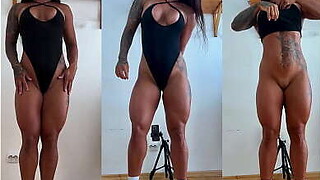Long-legged Girl in Bodysuit Receives Screwed Tough in the Wazoo and Swallows Cum in Her Face hole