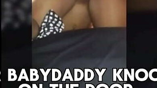 Your Baby Dad ANGRY KNOCKING ON THE Portal Is Not Gonna Stop Me From Jerking off U Str8 To Paradise