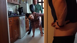 Important Gazoo Wife Receives Creampied By Paramour wherethrough Cuckold Spouse Watches and Jerks Off