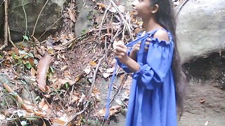 Go River And Fuck Outdoors Jungle With My Step Sister, CUM ON Encounter