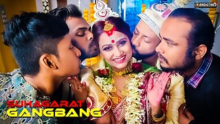 Group sex Suhagarat - Besi Indian Wife Very First Suhagarat with Four Spouse ( Stout Video )