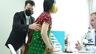 Indian Desi Virgin Screwed by her Ambitious 10-Pounder Physician ( Hindi Drama )