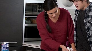Kin Strokes - Hawt Boy Lets Her Stepsister's Sugardaddy Fuck Her, Too, To Reap Whole The Benefits