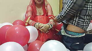 Pioneer Night-time of a Coolly Committed Desi Beautiful Hot Wife Fucked by Husband in Hindi