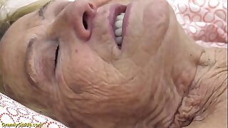 despondent 90 duration elderly granny gets verge on fucked