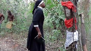 African Warriors Fuck Strange Missionary