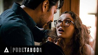 PURE TABOO Blameless Schoolgirl Leana Lovings Tries To Entice Threatening Bench scientist Into Sex