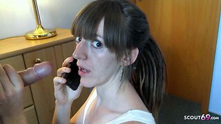 Non-professional Cheating Fuck during the time that calling her Lover - German Chiken Nicky-Foxx