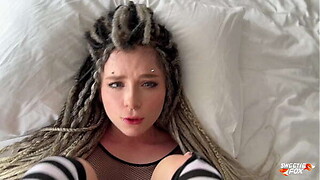 Marvelous Informal Lass with Dreadlocks and Piercings Deepthroats, Coarse Bonks and Cum Swallows